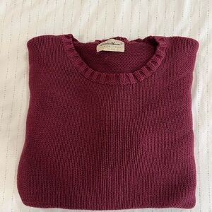 Eddie Bauer Burgundy Sweater